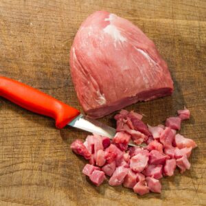 Schweinenuss geschnetzelt